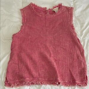 Pink Sleeveless Top